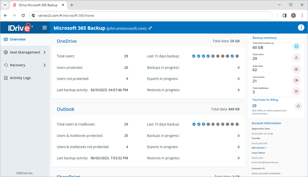 Microsoft 365 Backup